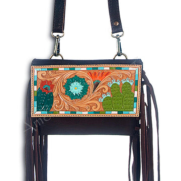 American Darling Cross Body Hand Tooled Genuine Leather Western Women Bag Handbag Purse | Crossbody for Cute